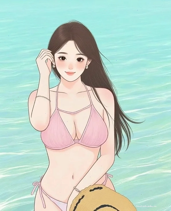 gái anime mặc bikini kiêu sa