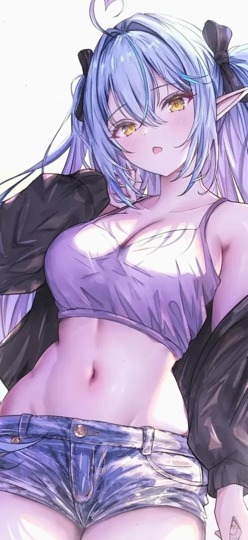 gái anime mặc bikini năng động