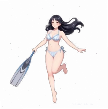 gái anime mặc bikini nghệ thuật