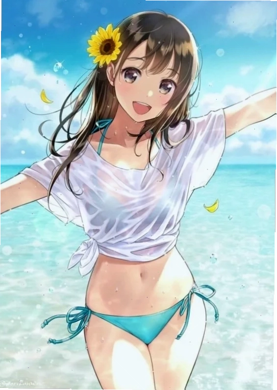 gái anime mặc bikini nổi bật