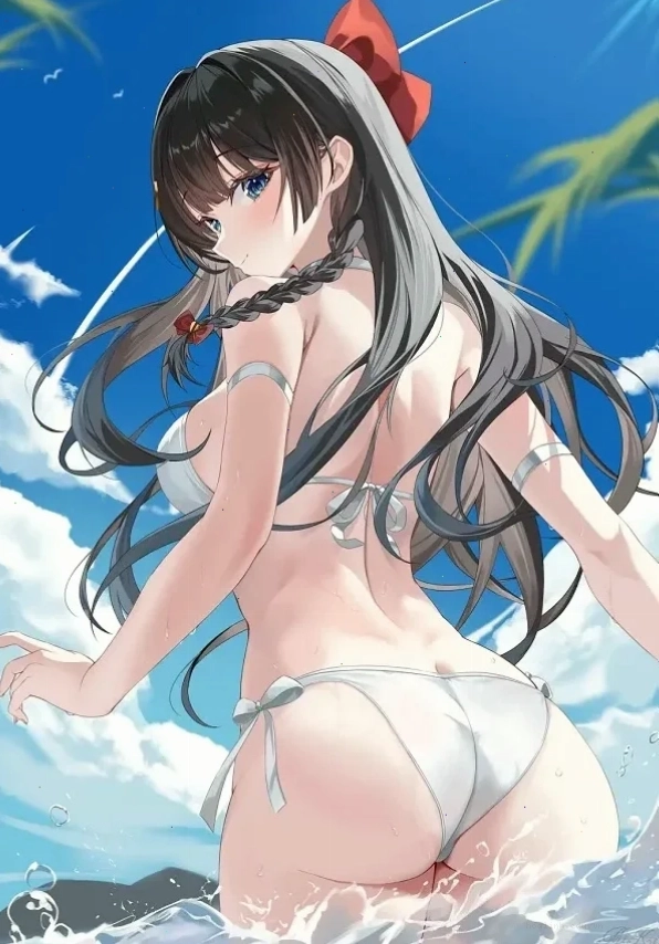 gái anime mặc bikini nóng bỏng