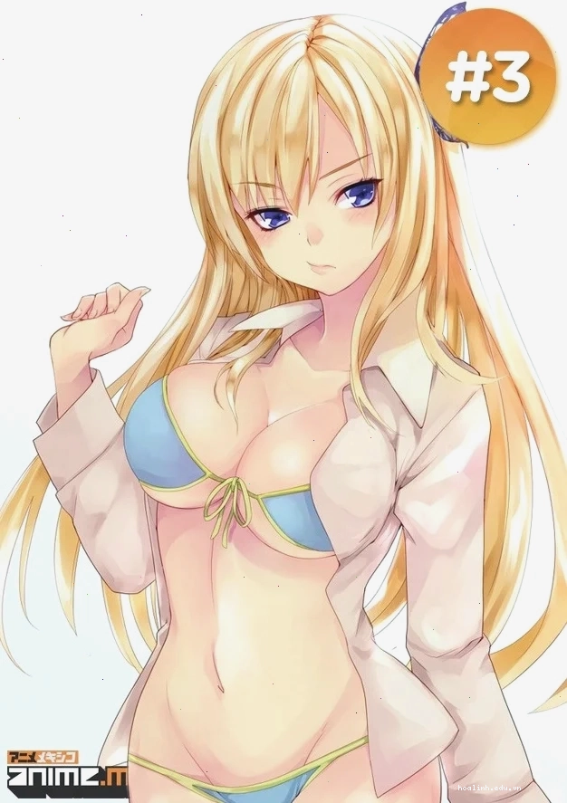 gái anime mặc bikini quyến rũ