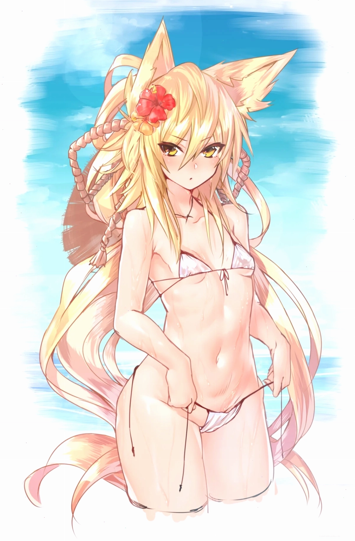 gái anime mặc bikini trong sáng