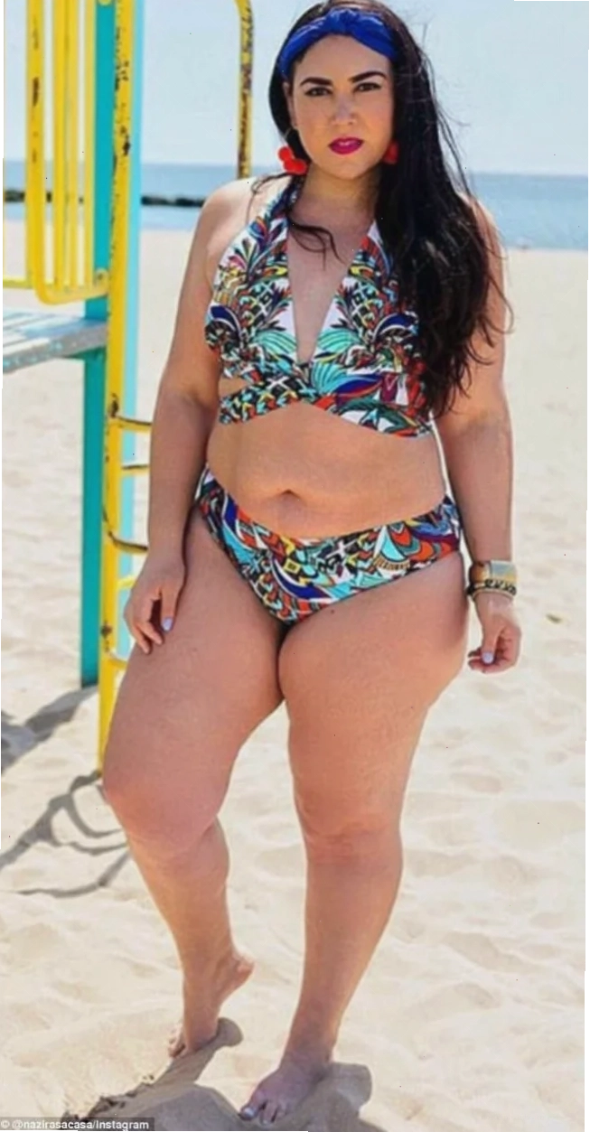 gái béo mặc bikini phối áo voan