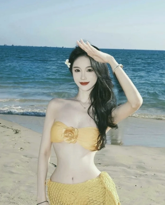 gái đep mặc bikini phong cách sang trọng