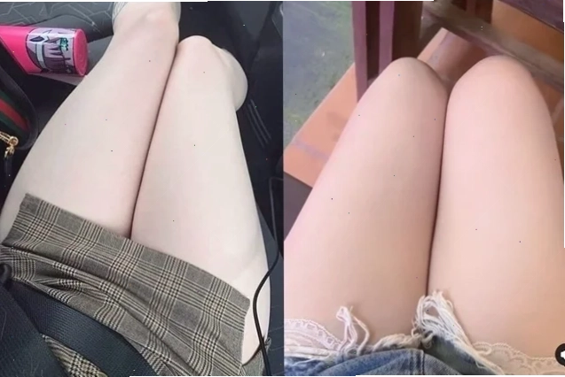 gái đùi trắng trong studio chuyên nghiệp