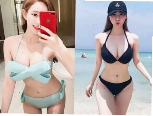 gái hàn quốc mặc bikini bên cửa sổ