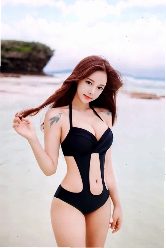 gái hàn quốc mặc bikini phong cách