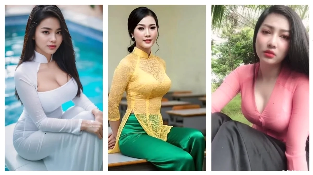 gái mặc áo dài mỏng chụp ảnh nghệ thuật