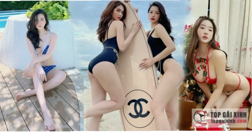 gái mặc bikini lộ hàng chụp ảnh selfie