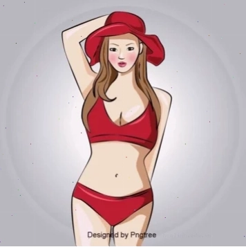 gái mặc bikini màu hồng trẻ trung