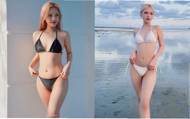 Lung linh ánh nắng Gái mặc bikini mu to lung linh