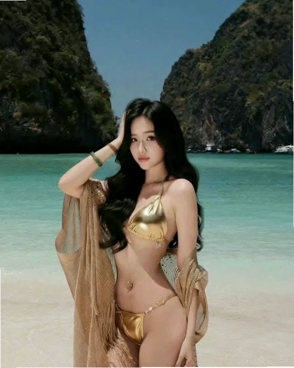 Gái mặc bikini trong suốt nét đẹp biển tinh tế