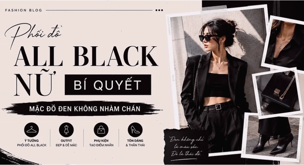 Gái mặc đồ đen thường ngày gái mặc đồ đen đi cà phê