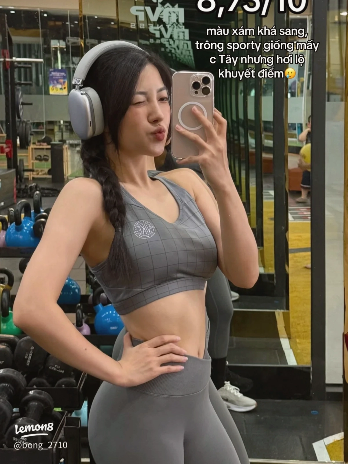 gái mặc đồ tập gym xinh tươi