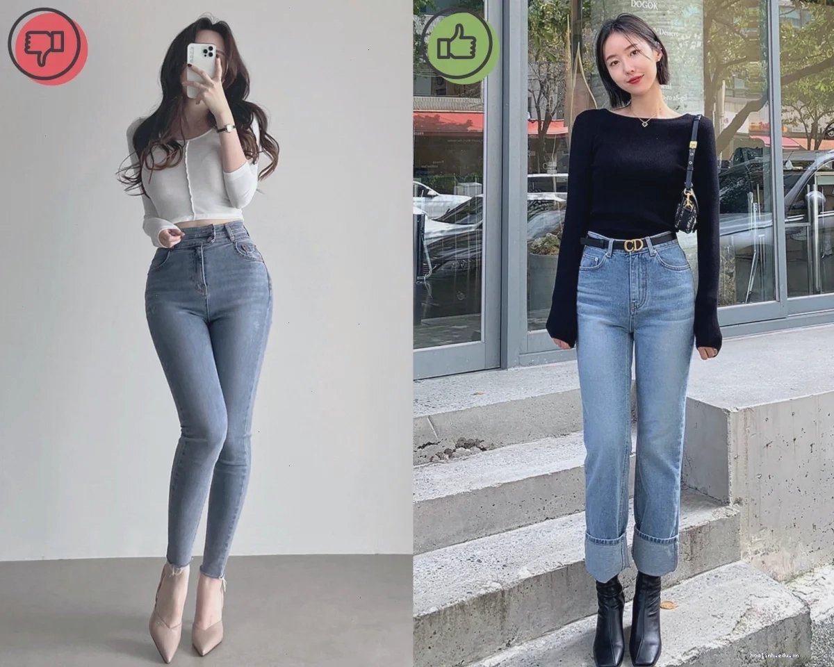 gái mặc quần bò bó sành điệu