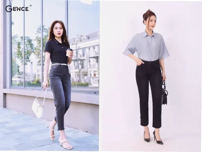 gái mặc quần jean giản dị