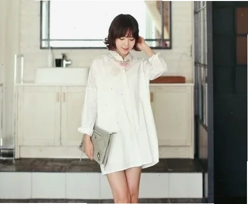 gái mặc sơ mi trắng phong cách cổ điển