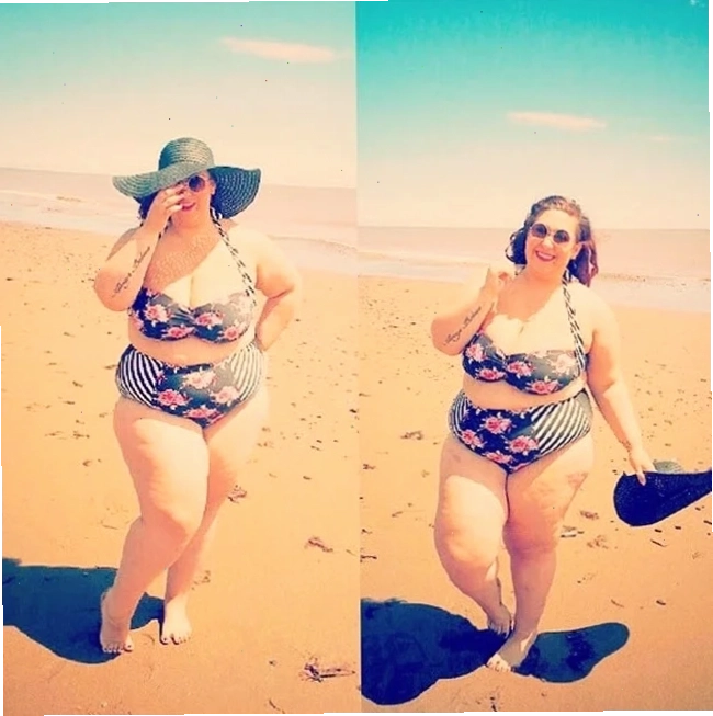 gái mập bikini váy suông