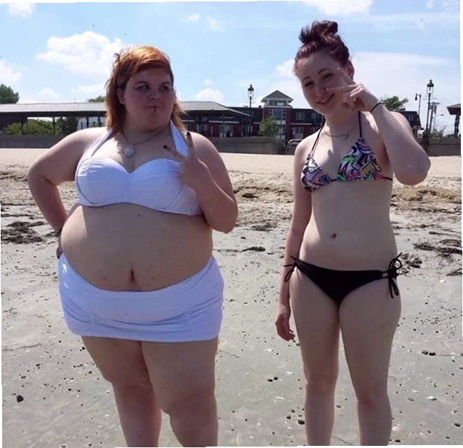 gái mập mặc bikini màu đỏ
