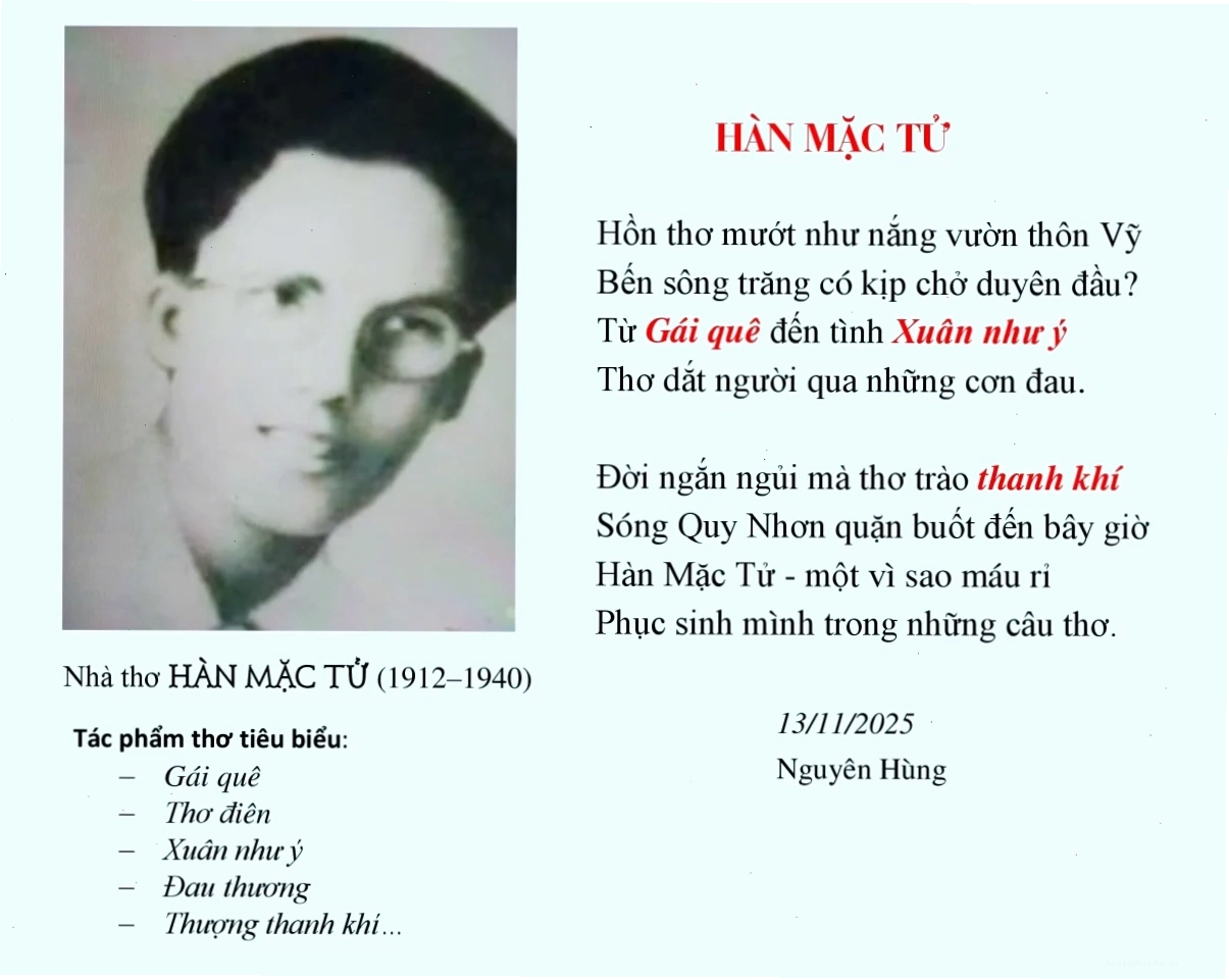 gái quê hàn mặc tử tình yêu đôi lứa