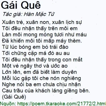 gái quê hàn mặc tử trong bối cảnh phong trào Thơ Mới