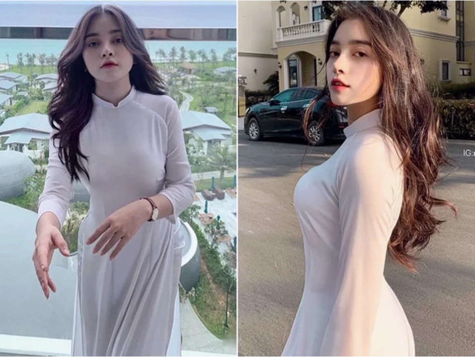 Gái tây mặc áo dài và nụ cười rạng rỡ