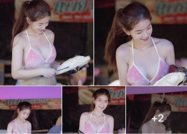 gái thái lan mặc bikini làm mẫu