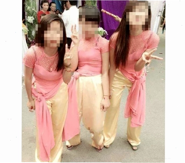 gái xấu mặc áo dài đứng sai dáng