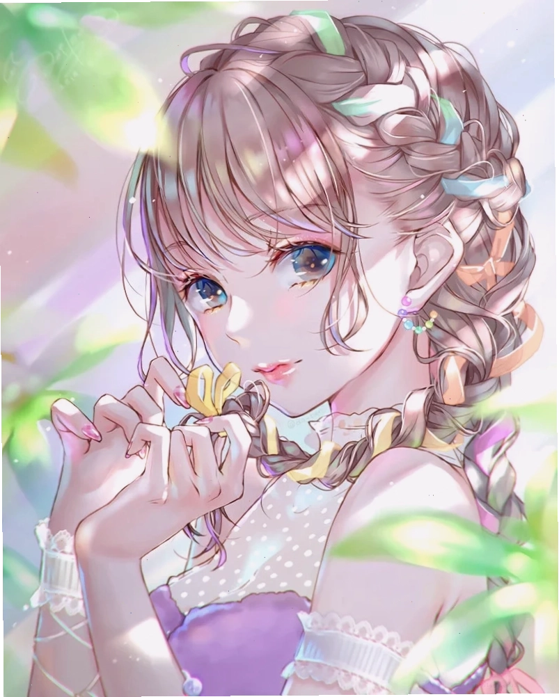 Phong cách cổ điển gái xinh anime sexy trong trang phục cổ điển