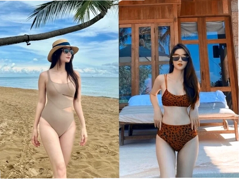 gái xinh châu âu mặc bikini gái xinh châu âu mặc bikini trên ghế dài