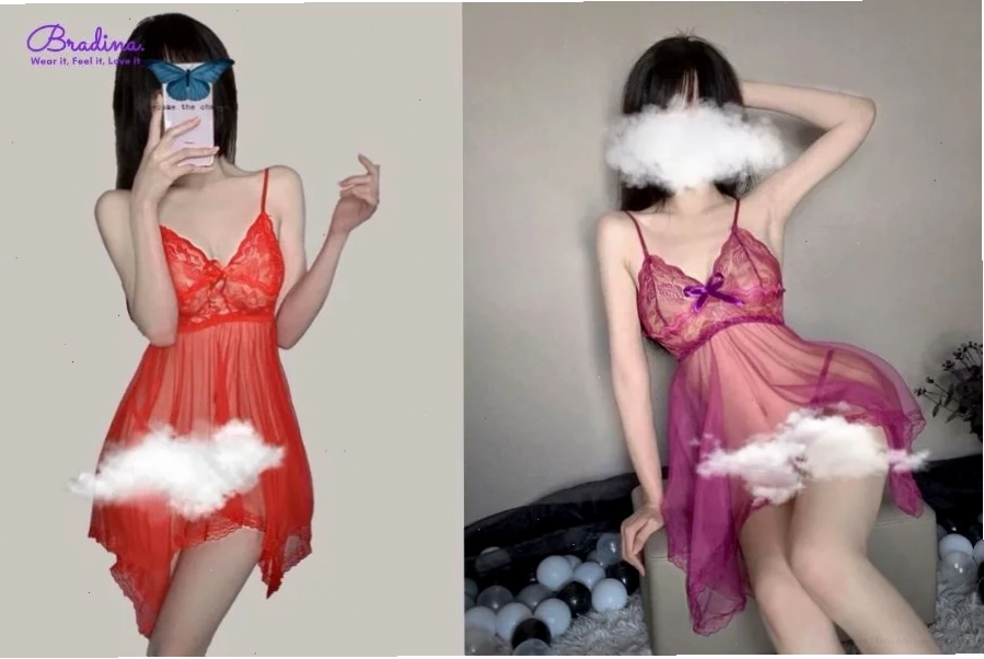 gái xinh đồ ngủ lụa mềm