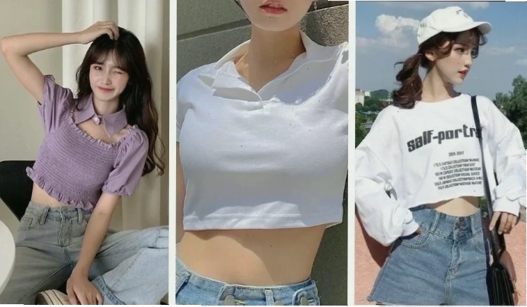 Gái xinh mặc croptop xinh xắn