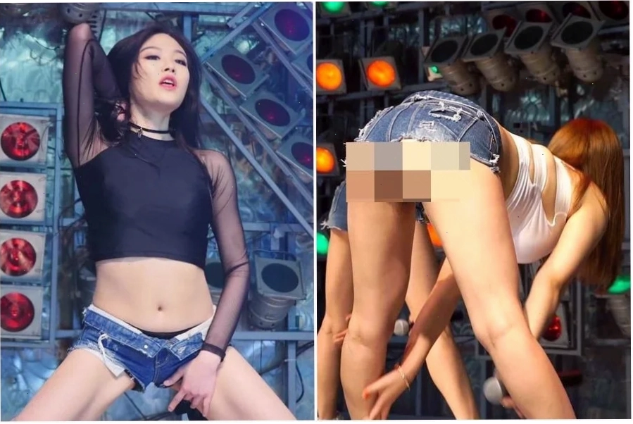 gái xinh mặc quần ngắn lộ mu