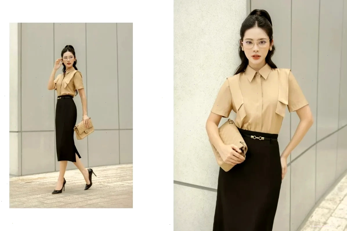 gái xinh mặc váy ngắn chân dài trên phố