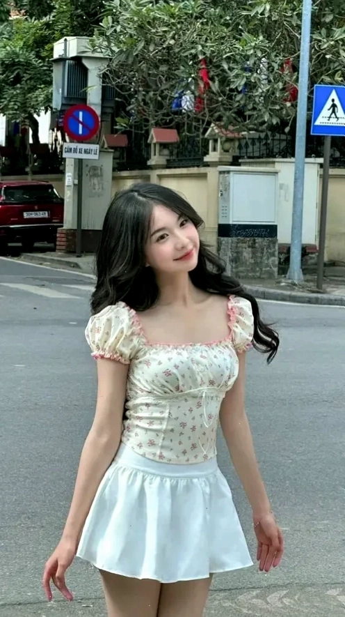 gái xinh mặc váy ngắn gợi cảm