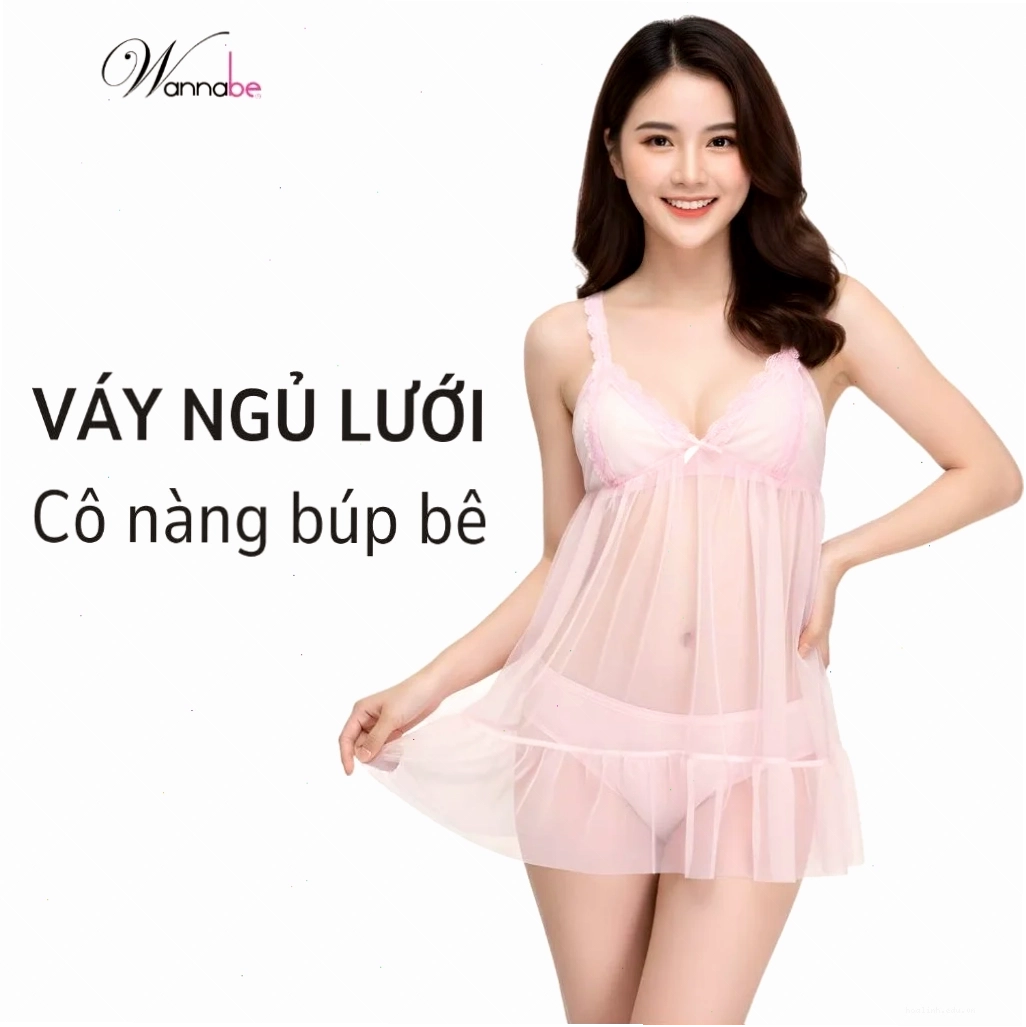 Gái xinh mặc váy ngủ xuyên thấu Gái xinh mặc váy ngủ trong suốt quyến rũ