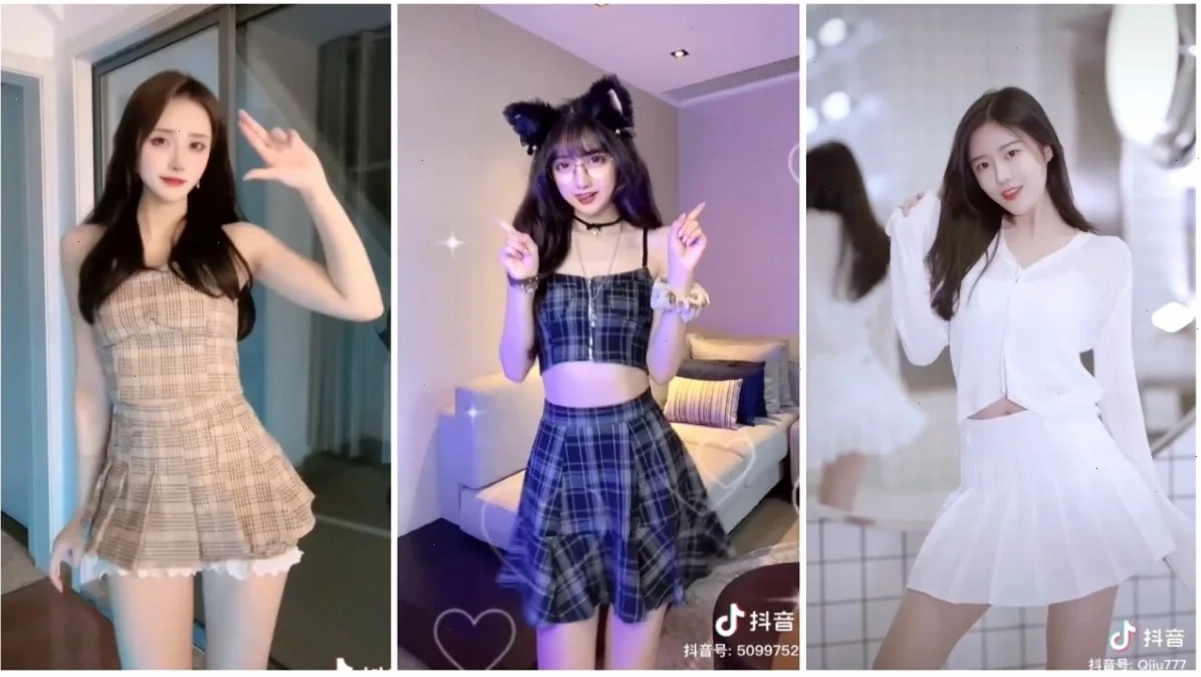 gái xinh trung quốc mặc váy ngắn xinh