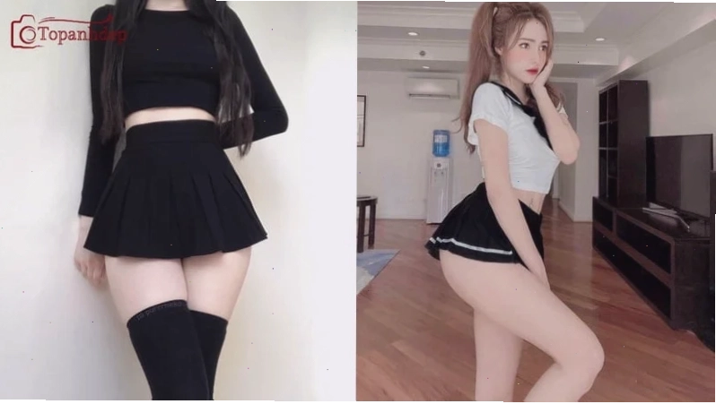 Dạng đồng phục gái xinh váy ngắn sexy đồng phục