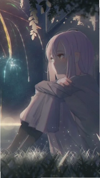 gương mặt lặng hình ảnh anime cô gái buồn lặng lẽ