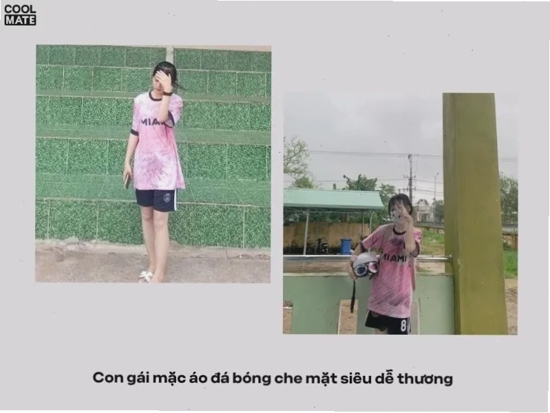 Ảnh áo bóng đá hình ảnh con gái mặc áo bóng đá che mặt