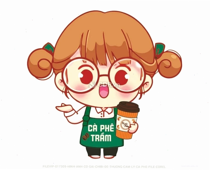 Chibi họa sĩ Hình chibi cô gái dễ thương đang vẽ tranh