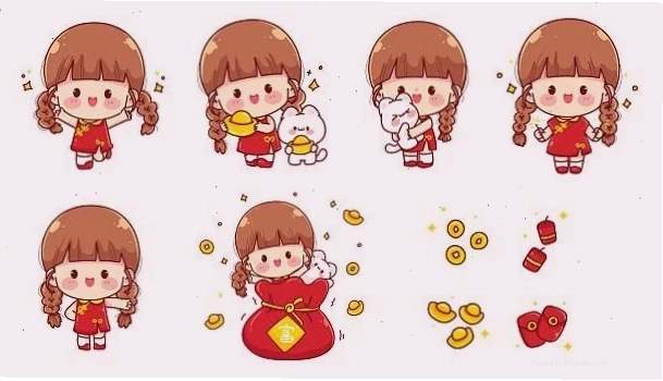 Chibi cô gái dưới mưa Hình chibi cô gái dễ thương dưới mưa
