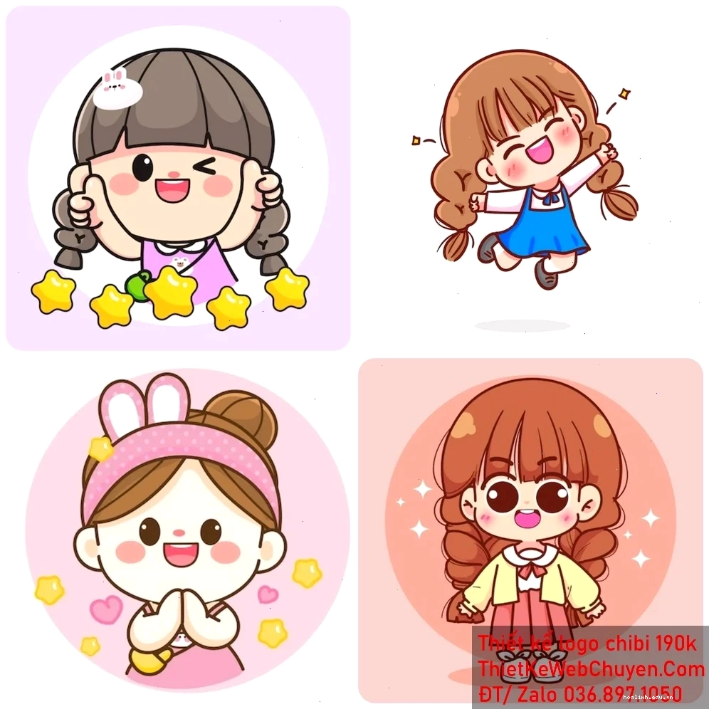 Chibi thể thao Hình chibi cô gái dễ thương phong cách thể thao