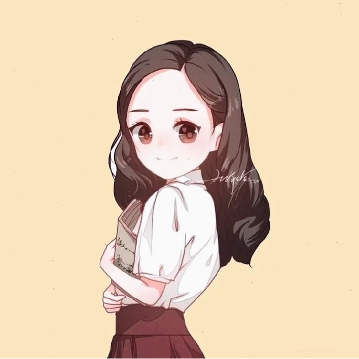 Chibi tóc xanh Hình chibi cô gái dễ thương với mái tóc màu xanh