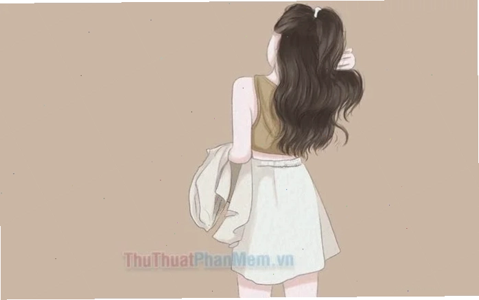 Hình nền cô gái buồn hình nền cô gái quay lưng buồn bã