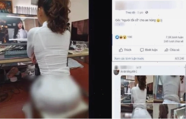 Một cô gái mặc áo dài rách vòng 3 gây xôn xao dư luận