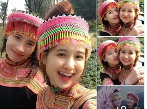 ngắm gái mông to cô gái chụp cận