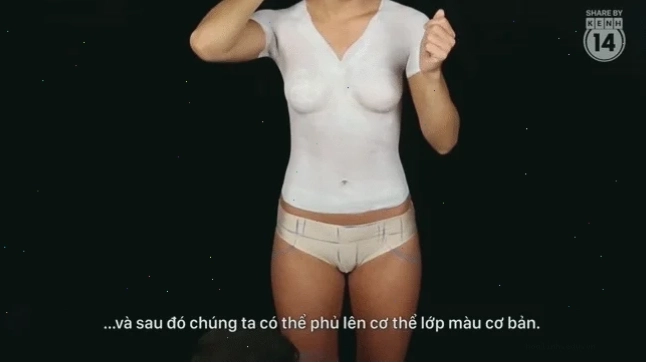 Nghệ thuật tông màu ấm áp gái không mặc quần lót