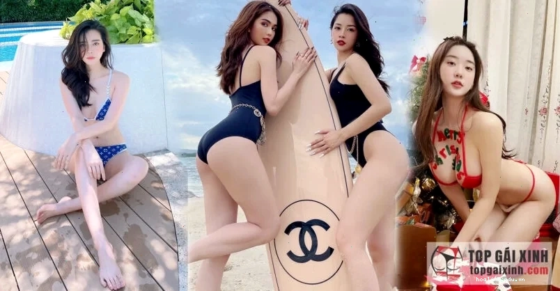 Người mặc bikini sáng màu trong ảnh gái mặc bikini nóng bỏng